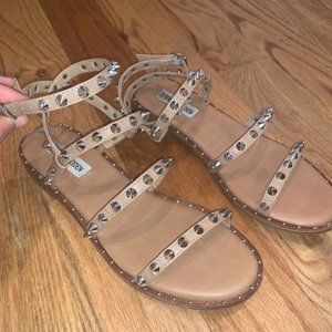 Steve Madden Travel Rock Stud Flat Sandals